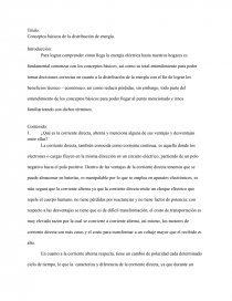 Conceptos basicos de un sistema de potencia. Página 1