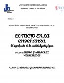 MODULO I EL DISEÑO DE AMBIENTES DE APRENDIZAJE Y LA PROPUESTA DE INTERVENCIÓN I