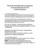 Guía de estudio para examen extraordinario de Ingles