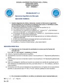 PROBLEM SET # 2 Ejercicios Equilibrio de Mercado