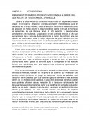 UNIDAD: III. ACTIVIDAD: FINAL. REALIZAR UN INFORME DEL PROCESO VIVIDO CON SUS ALUMNOS EN EL QUE INCLUYA LA EVALUACION DEL APRENDIZAJE