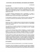 EL RETO PARA EL JOVEN: SER PROFESIONAL, SER CIUDADANO, SER CONSUMIDOR