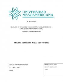 “HERRAMIENTAS PARA EL DIAGNOSTICO E INTERVENCION TERAPEUTICA INFANTIL”. Página 1
