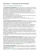 Devocional – 4 Principios de Comunicación