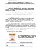 INDUSTRIA DE SNACKS Perfil del consumidor