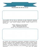 PROGRAMA FIN DE CICLO