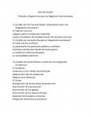 Guía de estudio Tratados y Organismos para los Negocios Internacionales