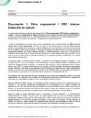 Documento 1: Ética empresarial / RSC interna: traducirla en cultura