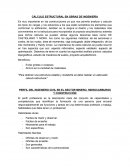 CÁLCULO ESTRUCTURAL EN OBRAS DE INGENIERÍA