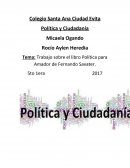 Trabajo sobre el libro Política para Amador de Fernando Savater