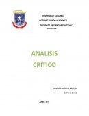Analisis critico Derecho Penal