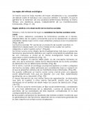 Las reglas del método sociológico. Durkheim