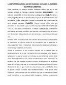 LA IMPORTANCIA PARA UN SER HUMANO, UN PAIS O EL PLANETA DE VIVIR EN LIBERTAD.