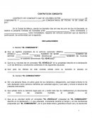 Contrato de comodato vehiculo automotor