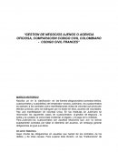 GESTION DE NEGOCIOS AJENOS O AGENCIA OFICIOSA, COMPARACION CODIGO CIVIL COLOMBIANO - CODIGO CIVIL FRANCES