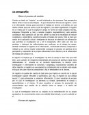 La etnografia. Sobre el proceso de cambio