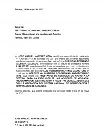 Modelo contrato ICA. Página 1