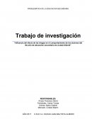 PROBLEMÁTICA DE LA EDUCACION SECUNDARIA Trabajo de investigación