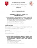 TEORIA DEL COMPORTAMIENTO ADMINISTRATIVO