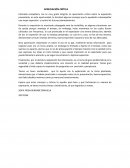 Estimada compañera, me es muy grato dirigirte mi apreciación crítica sobre tu exposición presentada