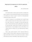 La transparencia en la Organización Sindical