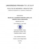 MEJORA DE LA ADHERENCIA MORTERO-LADRILLO DE CONCRETO PARA LA EDIFICACIÓN
