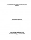 LOS ACTIVOS DE INFORMACIÓN Y NORMATIVIDAD DE LA SEGURIDAD INFORMÁTICA