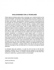 EVOLUCIONANDO CON LA TECNOLOGÍA. Página 1