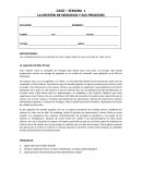 CASO – SEMANA 1 LA GESTIÓN DE NEGOCIOS Y SUS PROCESOS