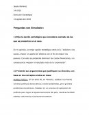 Dirección Estratégica Preguntas con Simulador