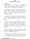 ENSAYO ¿POR QUÉ INTERVIENE EL ESTADO?