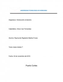 Introduccion al derecho tarea módulo 7. Página 1