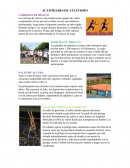 Actividades de atletismo. Carreras de relevo