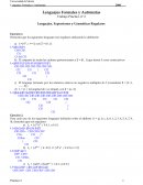 Trabajo Práctico nº 2 Lenguajes, Expresiones y Gramáticas Regulares