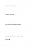 MONOGRAFIA: FIESTA DE MI COMUNIDAD