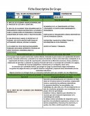 Ficha Descriptiva De Grupo