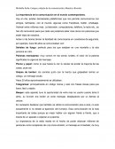 La importancia de la comunicación en el mundo contemporaneo
