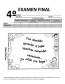 EXAMEN FINAL para niños