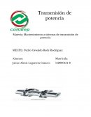 Mantenimiento a sistemas de transmisión de potencia