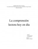 La comprensión lectora hoy en día