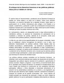 Derechos humanos y politicas publicas