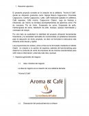 Resumen de negocio cafetería “Aroma & Café”