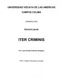 Iter criminis también conocido como el camino del delito