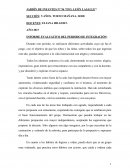 INFORME EVALUATIVO DEL PERIODO DE INTEGRACIÓN