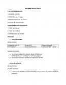 INFORME PSICOLÓGICO TEST DE RAVEN