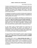 COMO SE DA LA FAMILIA Y EDUCACION EN LA ESCUELA