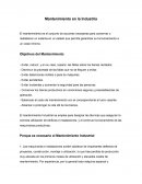 Mantenimiento en la industria