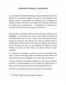 APRENDIZAJE AUTONOMO Y LA MOTIVACION