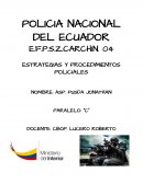 Código de la Niñes y adolescencia ESTRATEGIAS Y PROCEDIMIENTOS POLICIALES