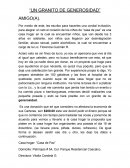 Un granito de generosidad